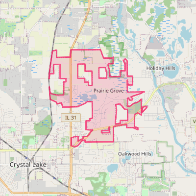 Map of Prairie Grove