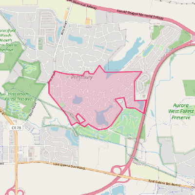 Map of Prestbury