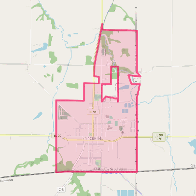 Map of Princeville