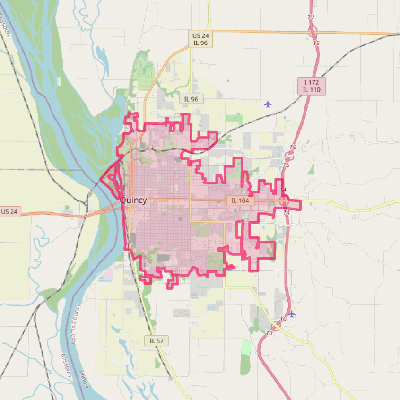 Map of Quincy