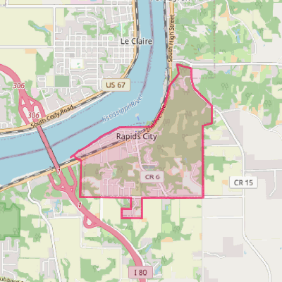 Map of Rapids City