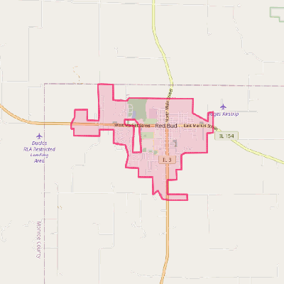 Map of Red Bud