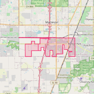 Map of Richton Park