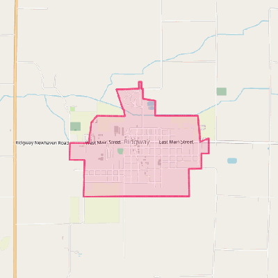 Map of Ridgway