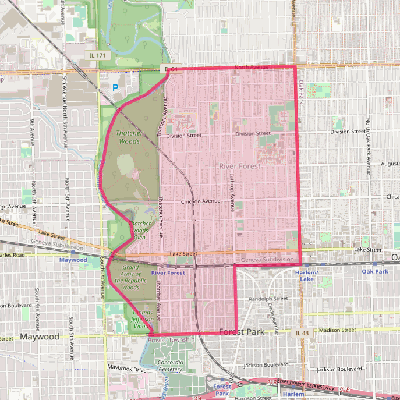 Map of River Forest