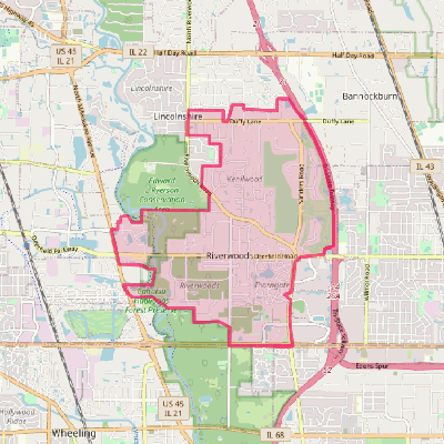 Map of Riverwoods