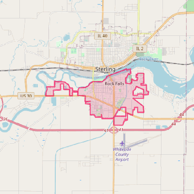 Map of Rock Falls