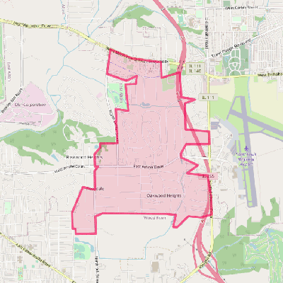 Map of Rosewood Heights