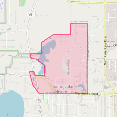 Map of Round Lake Heights