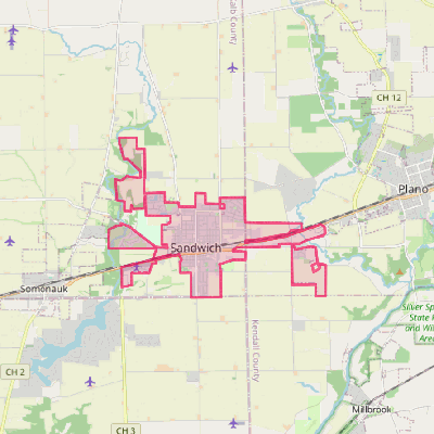 Map of Sandwich