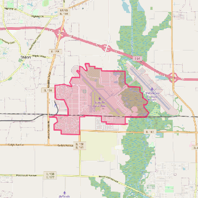 Map of Scott AFB