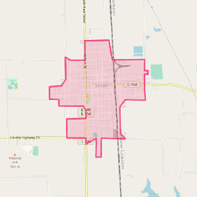 Map of Sesser