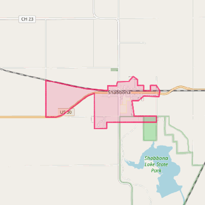 Map of Shabbona