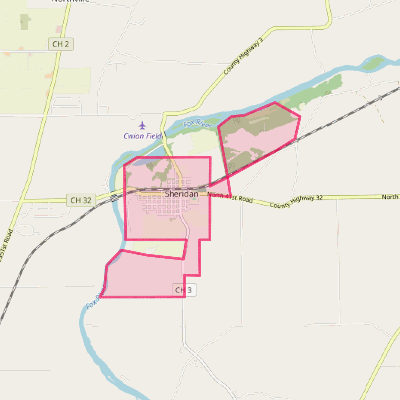 Map of Sheridan