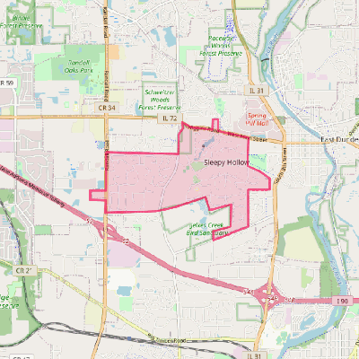 Map of Sleepy Hollow