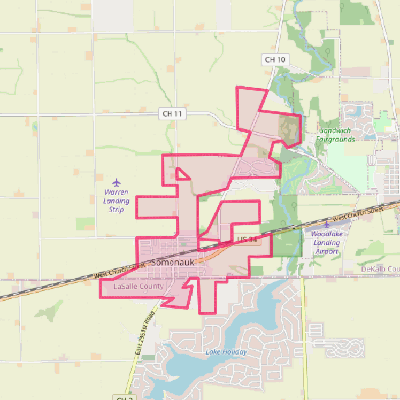 Map of Somonauk