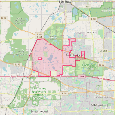 Map of South Barrington