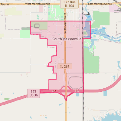 Map of South Jacksonville