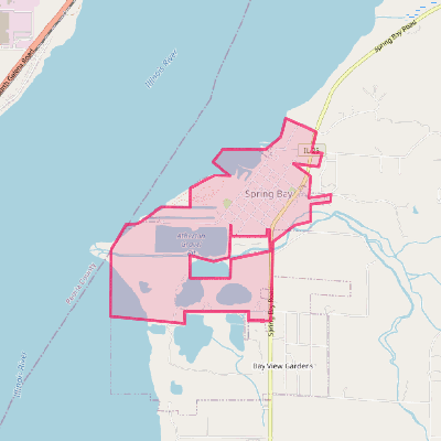 Map of Spring Bay