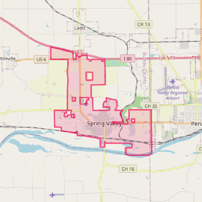 Map of Spring Valley