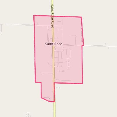 Map of St. Rose