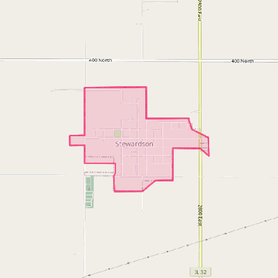 Map of Stewardson