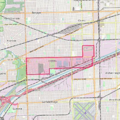 Map of Stickney