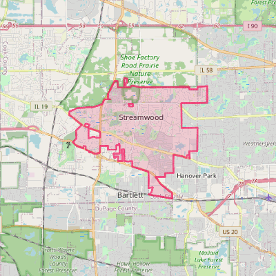 Map of Streamwood