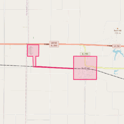 Map of Sumner