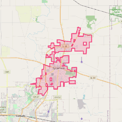 Map of Sycamore