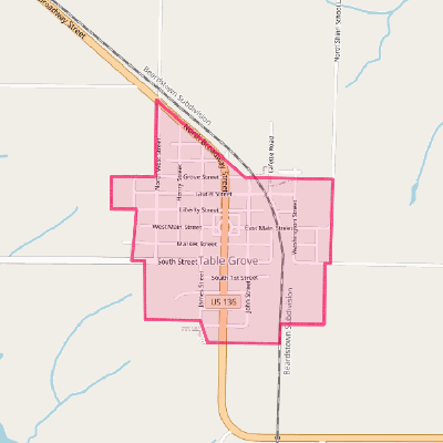 Map of Table Grove