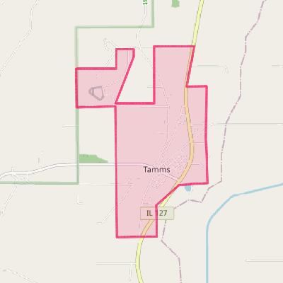 Map of Tamms