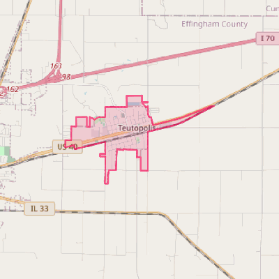 Map of Teutopolis