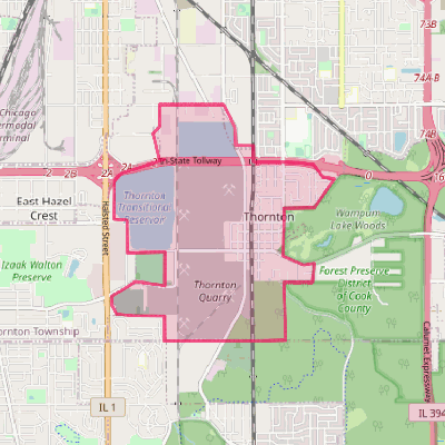 Map of Thornton