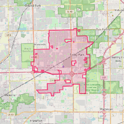 Map of Tinley Park