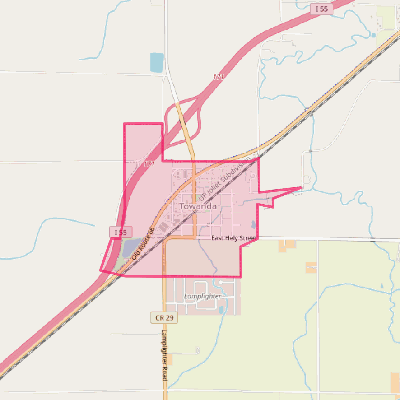 Map of Towanda