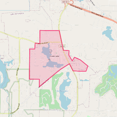 Map of Tower Lakes
