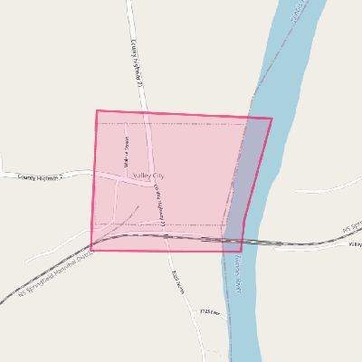 Map of Valley City