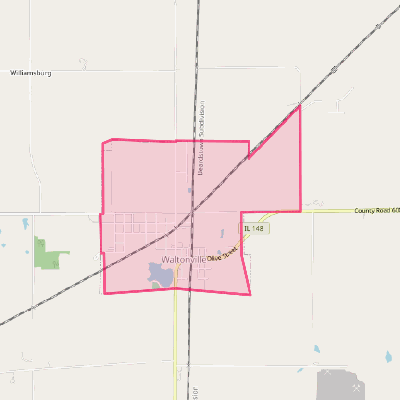 Map of Waltonville