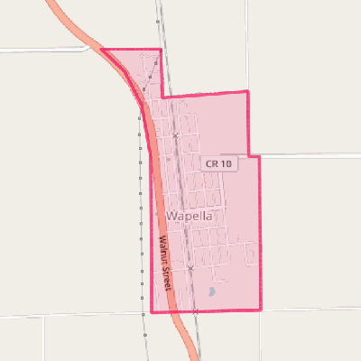 Map of Wapella