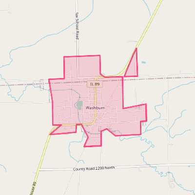 Map of Washburn