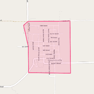 Map of Waynesville