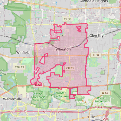 Map of Wheaton