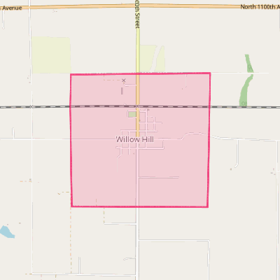 Map of Willow Hill