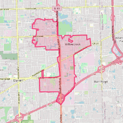 Map of Willowbrook