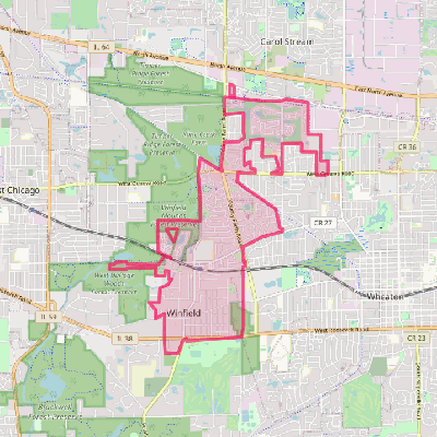 Map of Winfield