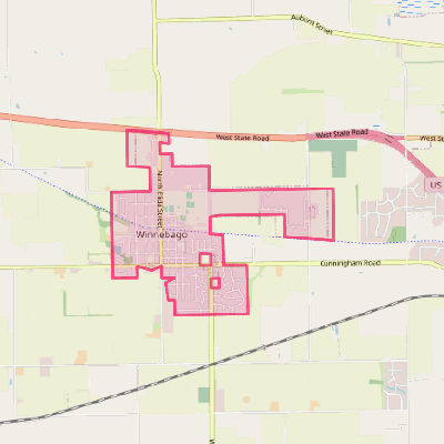 Map of Winnebago