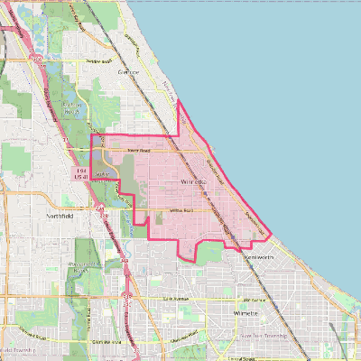 Map of Winnetka