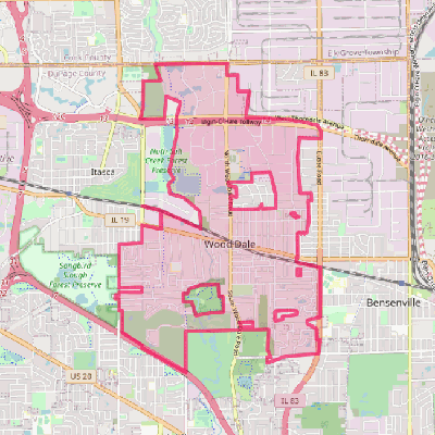 Map of Wood Dale