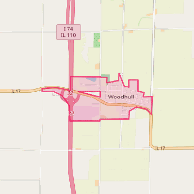 Map of Woodhull